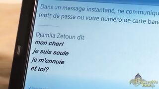 Bombázó fiatal arab lány szopja a brét