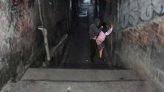 Csoki kurva durván megkúrelva a favela domb urával a funk tánc után